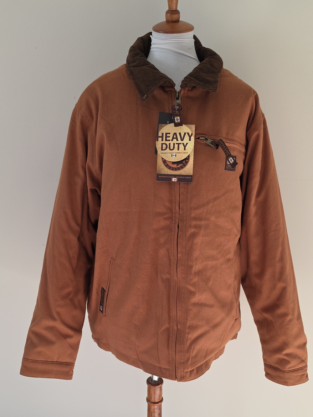 Canada WorkGear  Men's Brown Heavy Duty  Jacket Brand New